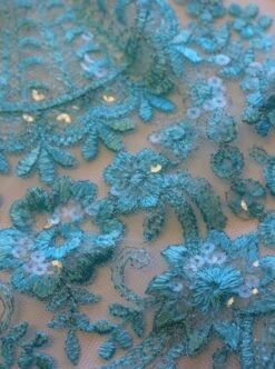 Turquoise Lace - Ruby -Bridal Fabric Shop IMG 9345
