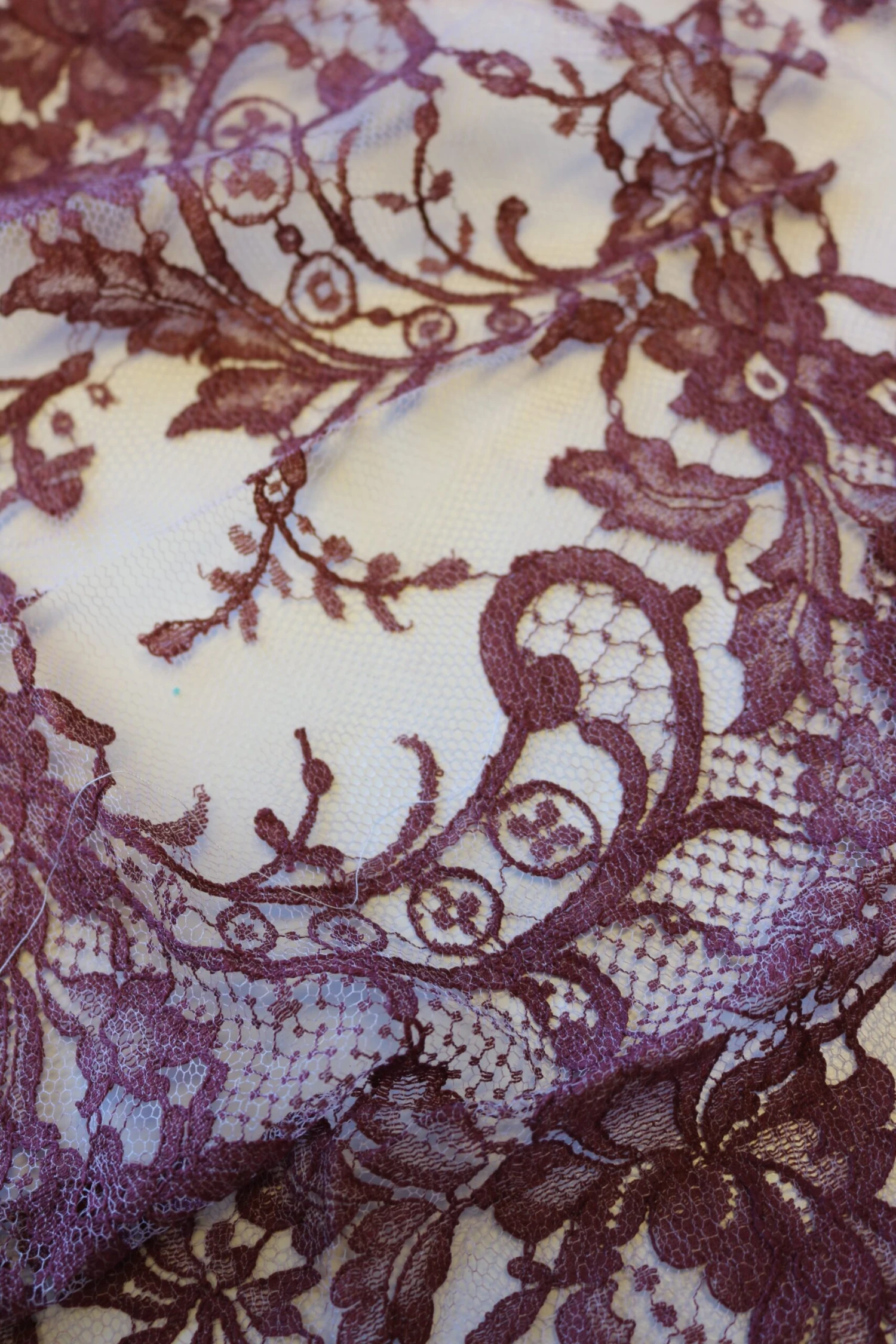 Plum Chantilly Lace - Kate 2 Plum Chantilly Lace - Kate - Image 2