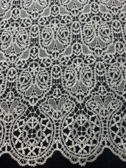 White Guipure Lace - Isabella -Bridal Fabric Shop Isabellawhite