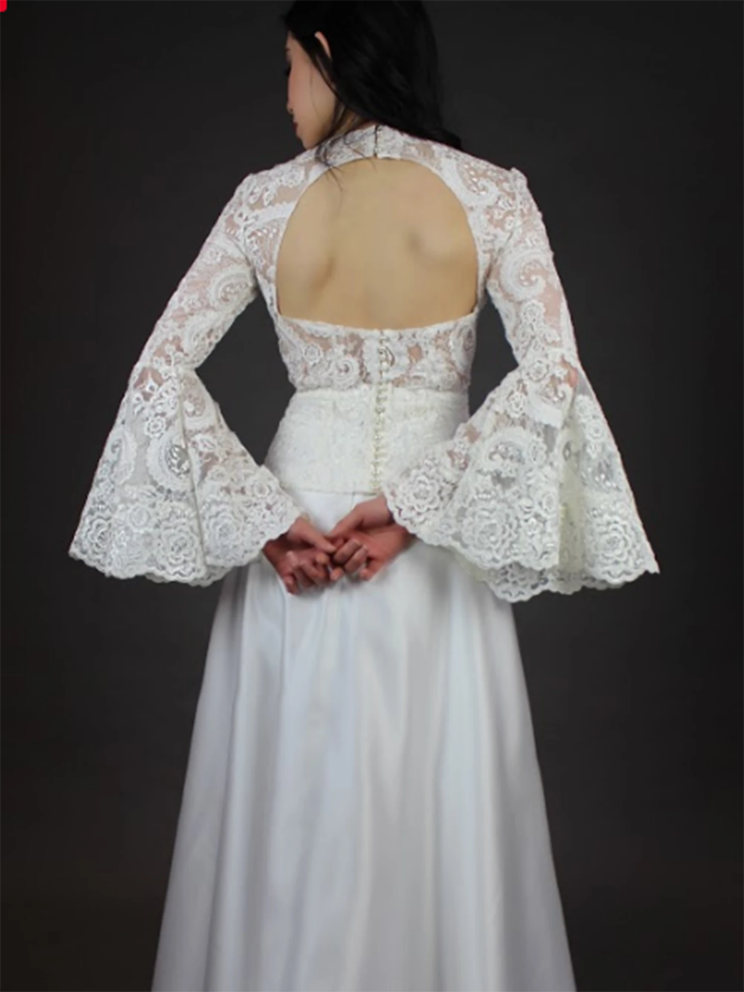 White Corded Lace - Isla 2 White Corded Lace - Isla - Image 2