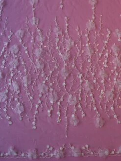 Ivory 3D Floral Lace - Lamar 12 Ivory 3D Floral Lace - Lamar -Bridal Fabric Shop Ivory3DLace Lamar