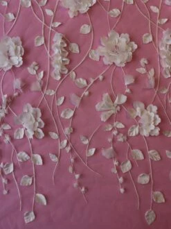 Ivory 3D Floral Lace - Loveleen 19 Ivory 3D Floral Lace - Loveleen -Bridal Fabric Shop Ivory3DLace Loveleen