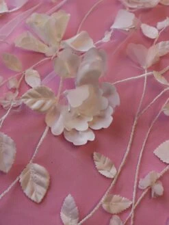 Ivory 3D Floral Lace - Loveleen 28 Ivory 3D Floral Lace - Loveleen -Bridal Fabric Shop Ivory3DLace Loveleen Closeup