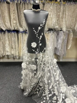 Ivory 3D Floral Lace - Loveleen