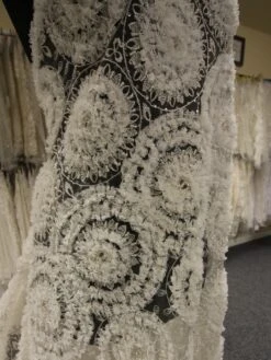 Ivory Sequinned Lace - Whitney 13 Ivory Sequinned Lace - Whitney -Bridal Fabric Shop Ivory3DLace Whitney 28df564f 4505 45d5 9ec2 0ff7d9cb08d9