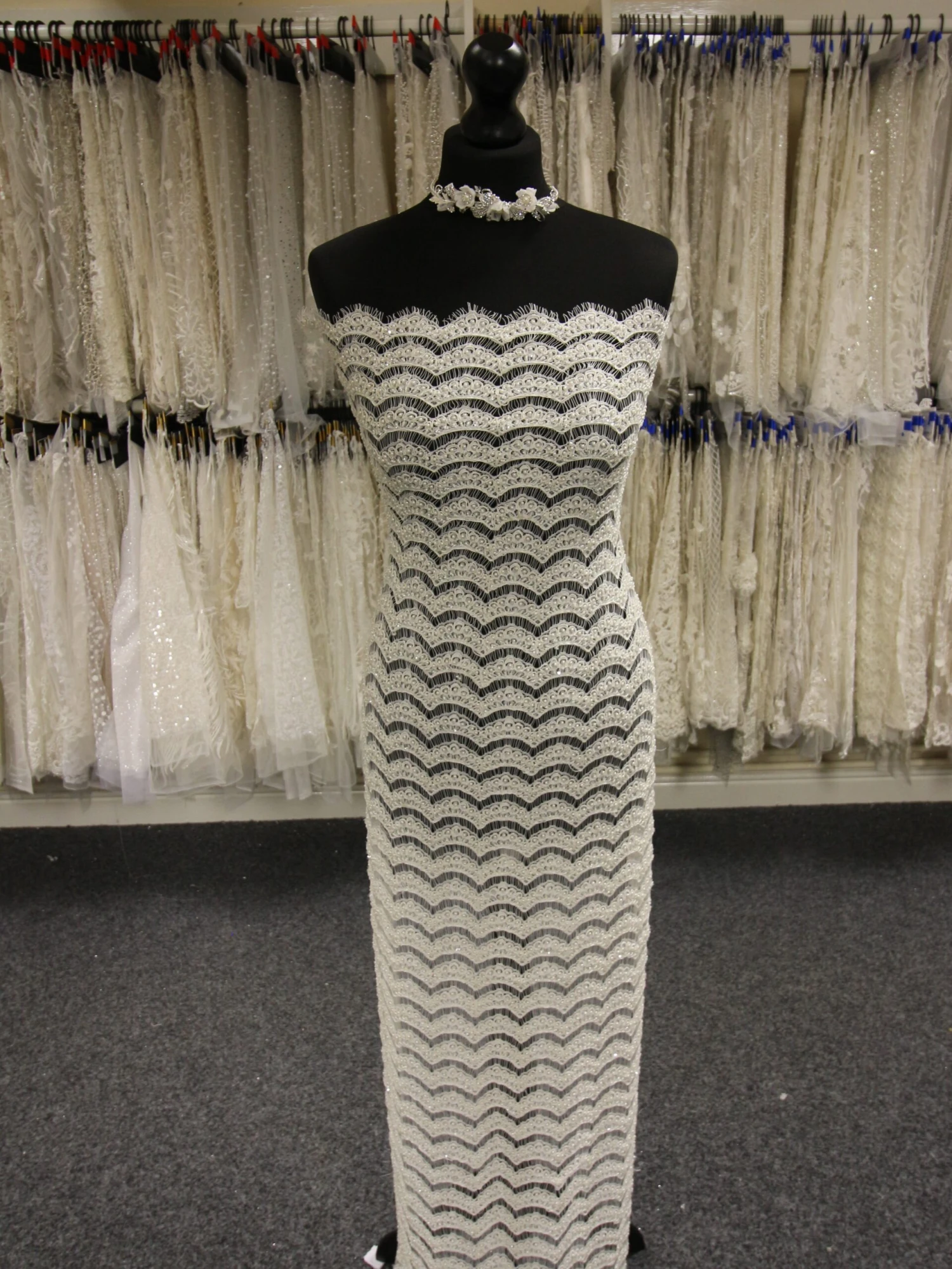 Ivory Beaded Lace - Demi 1 Ivory Beaded Lace - Demi