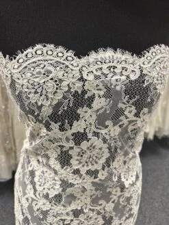 Ivory Corded Lace - Dionne 13 Ivory Corded Lace - Dionne -Bridal Fabric Shop IvoryBridalLace Dionne 1