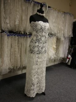 Ivory Corded Lace - Eden -Bridal Fabric Shop IvoryBridalLace Eden 1