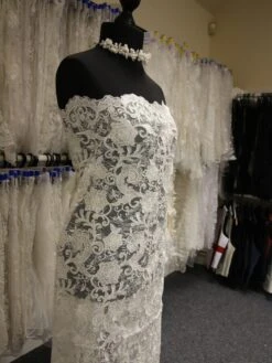 Ivory Corded Lace - Eden -Bridal Fabric Shop IvoryBridalLace Eden