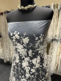 Ivory Beaded 3D Lace - Erwin -Bridal Fabric Shop IvoryBridalLace Erwin 540b39bb dd1e 4058 bde3 14ea831841c0