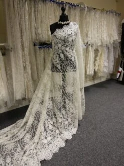 Ivory Sequinned Embroidered Lace - Fifi -Bridal Fabric Shop IvoryBridalLace Fifi 0e50e6ad b226 4012 90b6 5ce8132a17d4