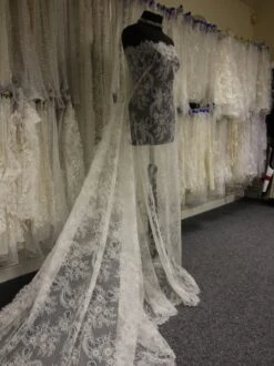 Ivory Raschel Lace - Freya -Bridal Fabric Shop IvoryBridalLace Freya