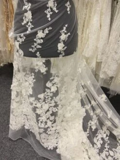 Ivory 3D Embroidered Lace - Hunter -Bridal Fabric Shop IvoryBridalLace Hunter e60209dc 71c4 48ef b273 41ab205090cc