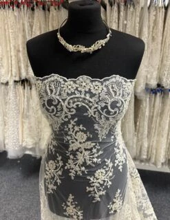 Ivory Beaded Lace - Jessica -Bridal Fabric Shop IvoryBridalLace Jessica 1789b643 cf83 4f66 ba58 20ed54943218