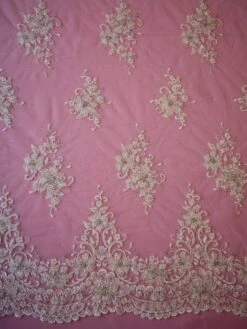 Ivory Beaded Lace - Clementine -Bridal Fabric Shop IvoryBridalLacewithbeadedembroidery Clementine