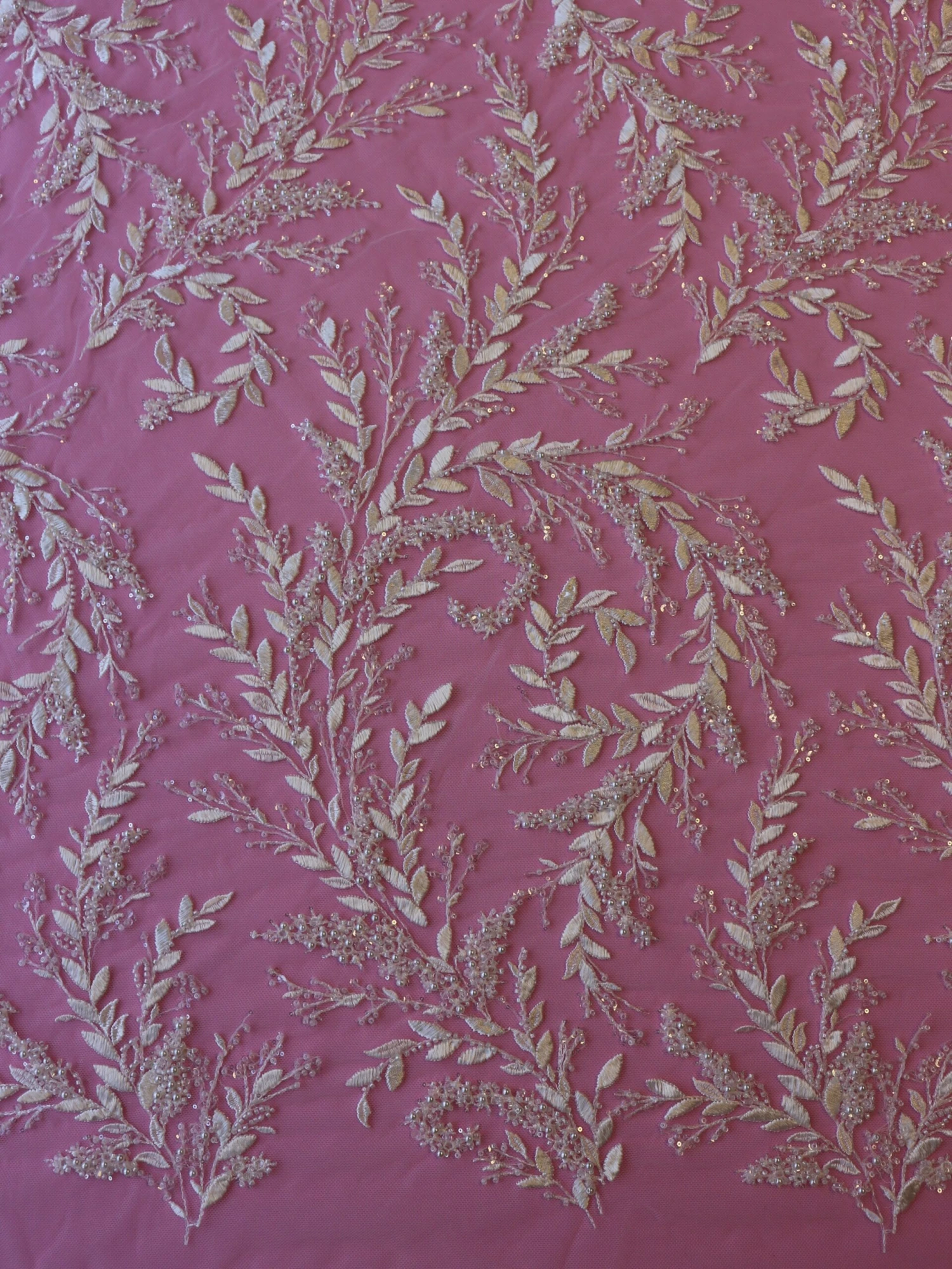 Ivory Beaded Bridal Lace - Giralda 3 Ivory Beaded Bridal Lace - Giralda - Image 3