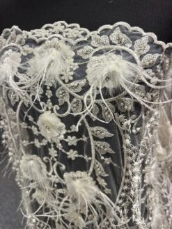Ivory Beaded Lace - Faye -Bridal Fabric Shop IvoryFeatherLace Faye 2caea87f 465e 4649 bd3e a089330a4505