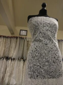 Ivory Wedding Lace - Gina -Bridal Fabric Shop IvoryLace Gina 1