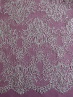 Ivory Corded Lace - Karen -Bridal Fabric Shop IvoryLace Karen
