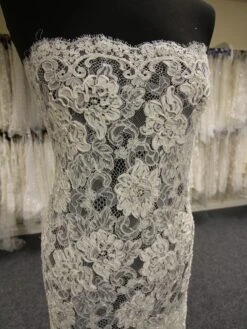 Ivory Corded Lace - Keeley -Bridal Fabric Shop IvoryLace Keeley 1