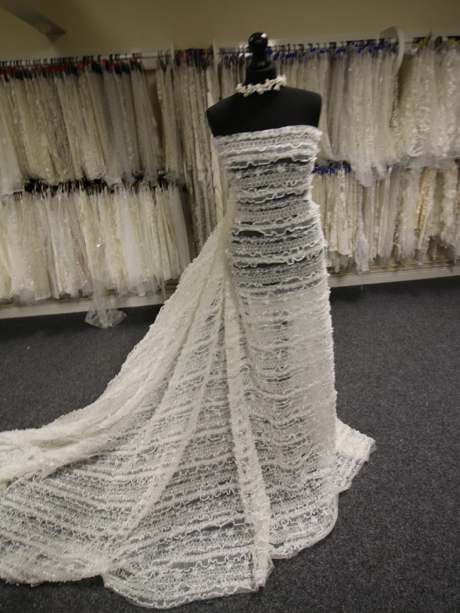 Ivory Ribbon And Beaded Lace - Marianne 4 Ivory Ribbon And Beaded Lace - Marianne - Image 4