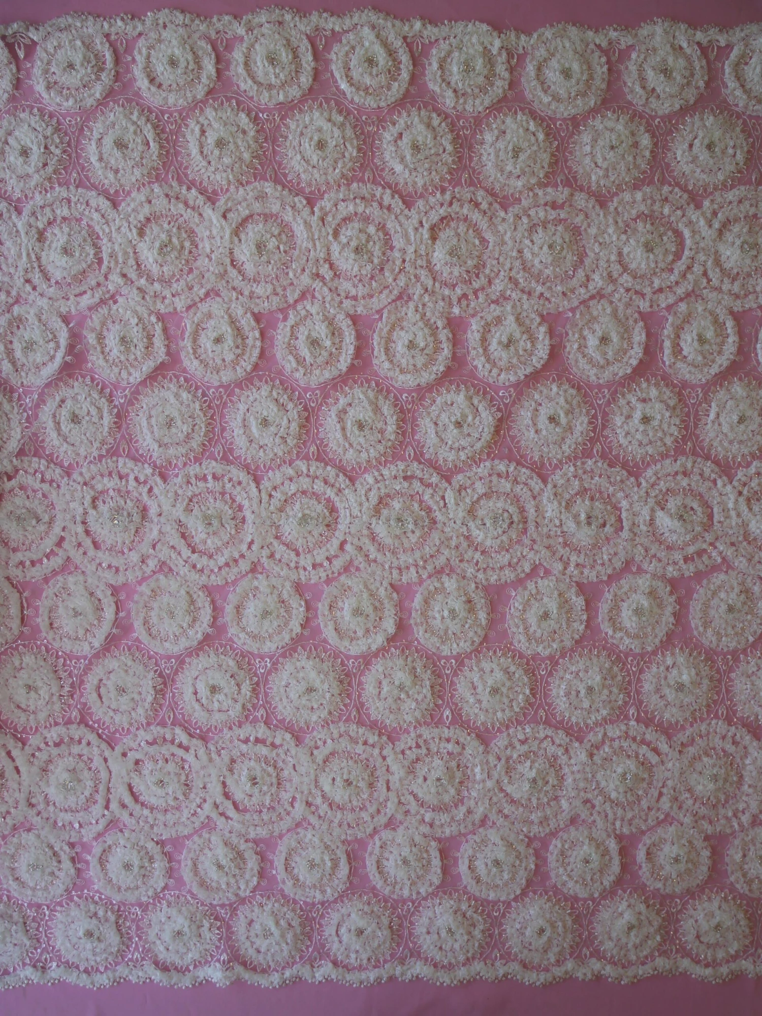 Ivory Sequinned Lace - Whitney 3 Ivory Sequinned Lace - Whitney - Image 3