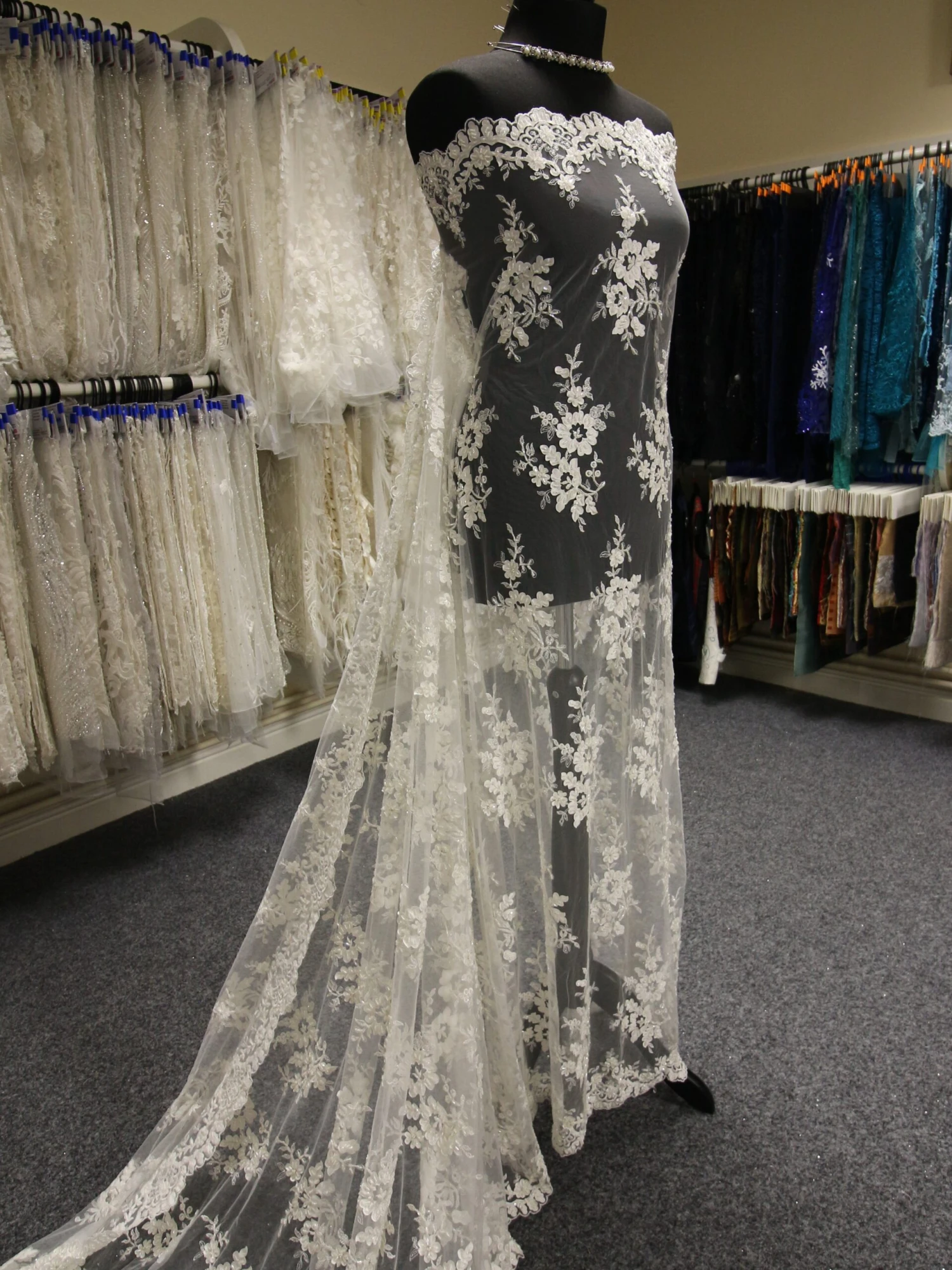 Ivory Laser Lace - Olivia 4 Ivory Laser Lace - Olivia - Image 4