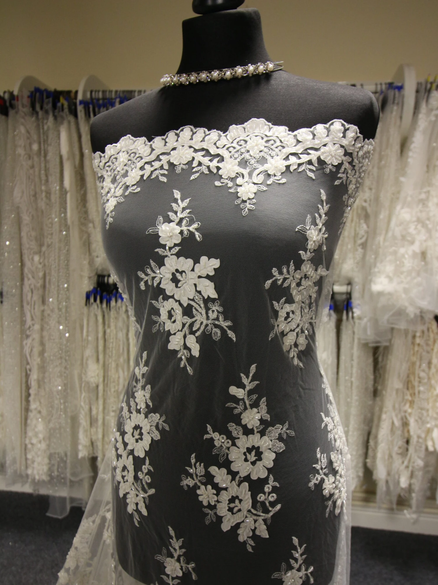 Ivory Laser Lace - Olivia 2 Ivory Laser Lace - Olivia - Image 2