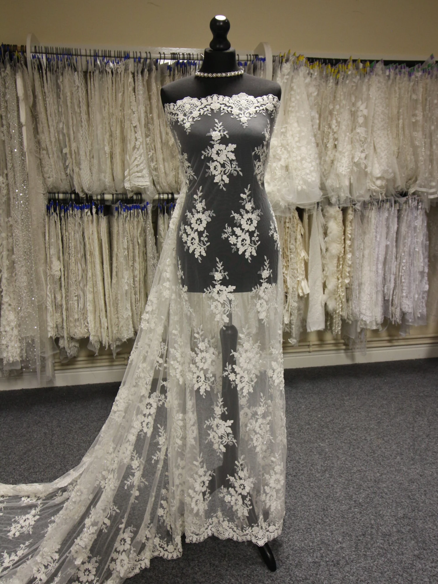 Ivory Laser Lace - Olivia 1 Ivory Laser Lace - Olivia