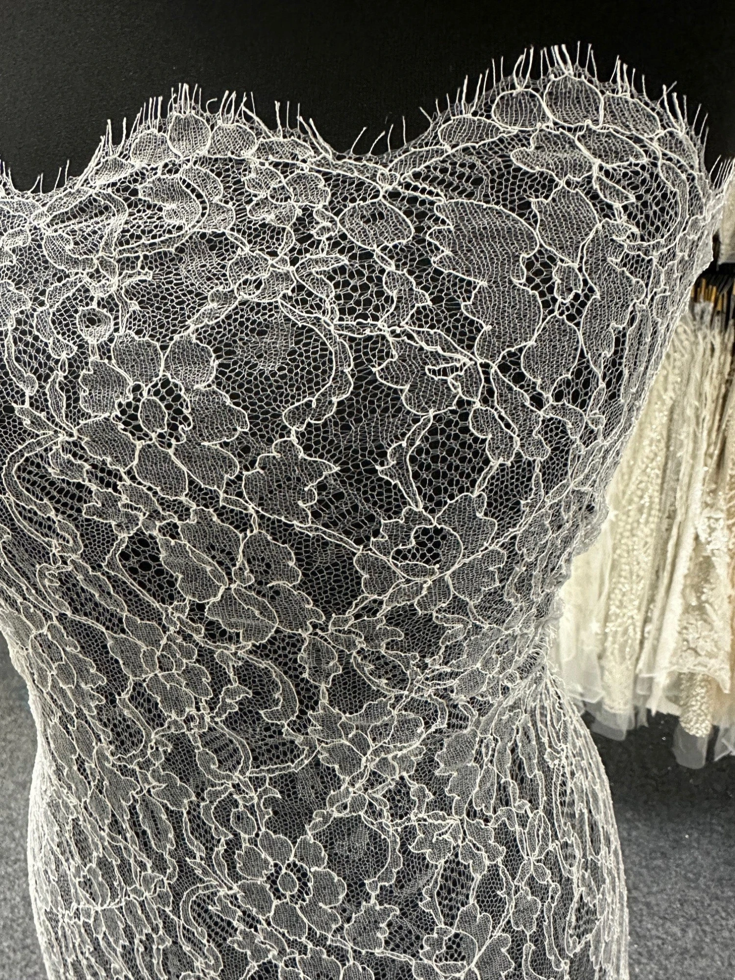 Ivory Chantilly Lace - Samantha 6 Ivory Chantilly Lace - Samantha - Image 6