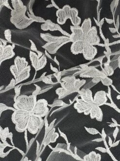 White Embroidered Lace - Janine -Bridal Fabric Shop JanineWhite e8bc8782 8645 4565 8b5c 5284fc6c4816