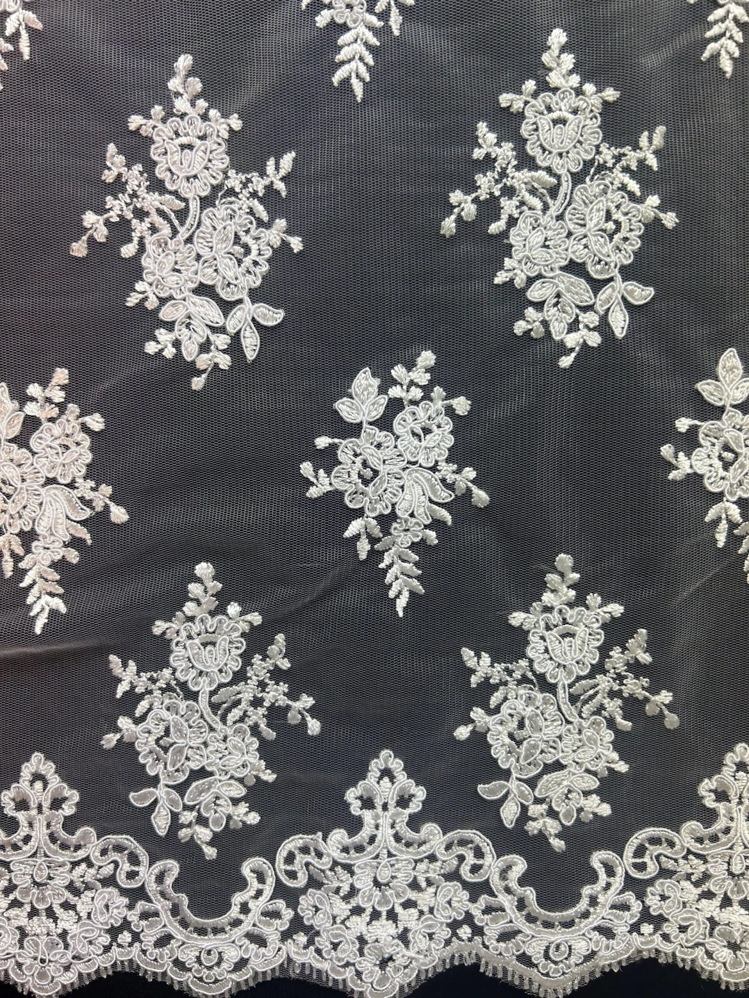 White Corded Lace - Janis 8 White Corded Lace - Janis - Image 8