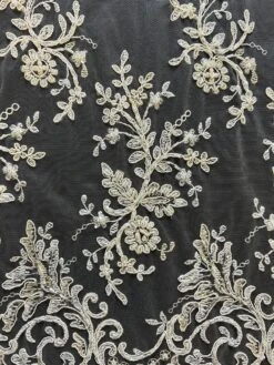 Ivory Beaded Lace - Jessica -Bridal Fabric Shop JessicaLace