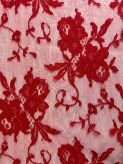 Scarlet Chantilly Lace - Kate 17 Scarlet Chantilly Lace - Kate -Bridal Fabric Shop KAteScarlet 1