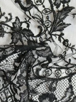 Black Chantilly Lace - Kate -Bridal Fabric Shop KateBlack