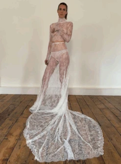 White Raschel Lace - Katherine -Bridal Fabric Shop Katherine