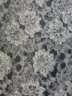 Ivory Corded Lace - Keeley -Bridal Fabric Shop Keeley 1