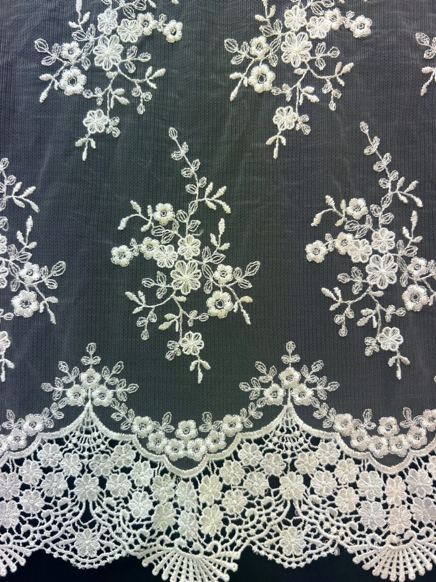 White Embroidered Lace - Kirsty 9 White Embroidered Lace - Kirsty - Image 9