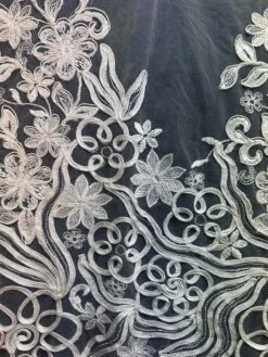 Ivory Corded Lace - Libby -Bridal Fabric Shop LIbby