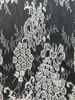 Ivory Chantilly Lace - Lillian 13 Ivory Chantilly Lace - Lillian -Bridal Fabric Shop LIllian 1