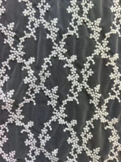 White French Embroidered Lace - Larissa 13 White French Embroidered Lace - Larissa -Bridal Fabric Shop Larissa