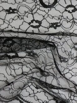 Black Corded Lace - Leanne 7 Black Corded Lace - Leanne -Bridal Fabric Shop LeanneBlack