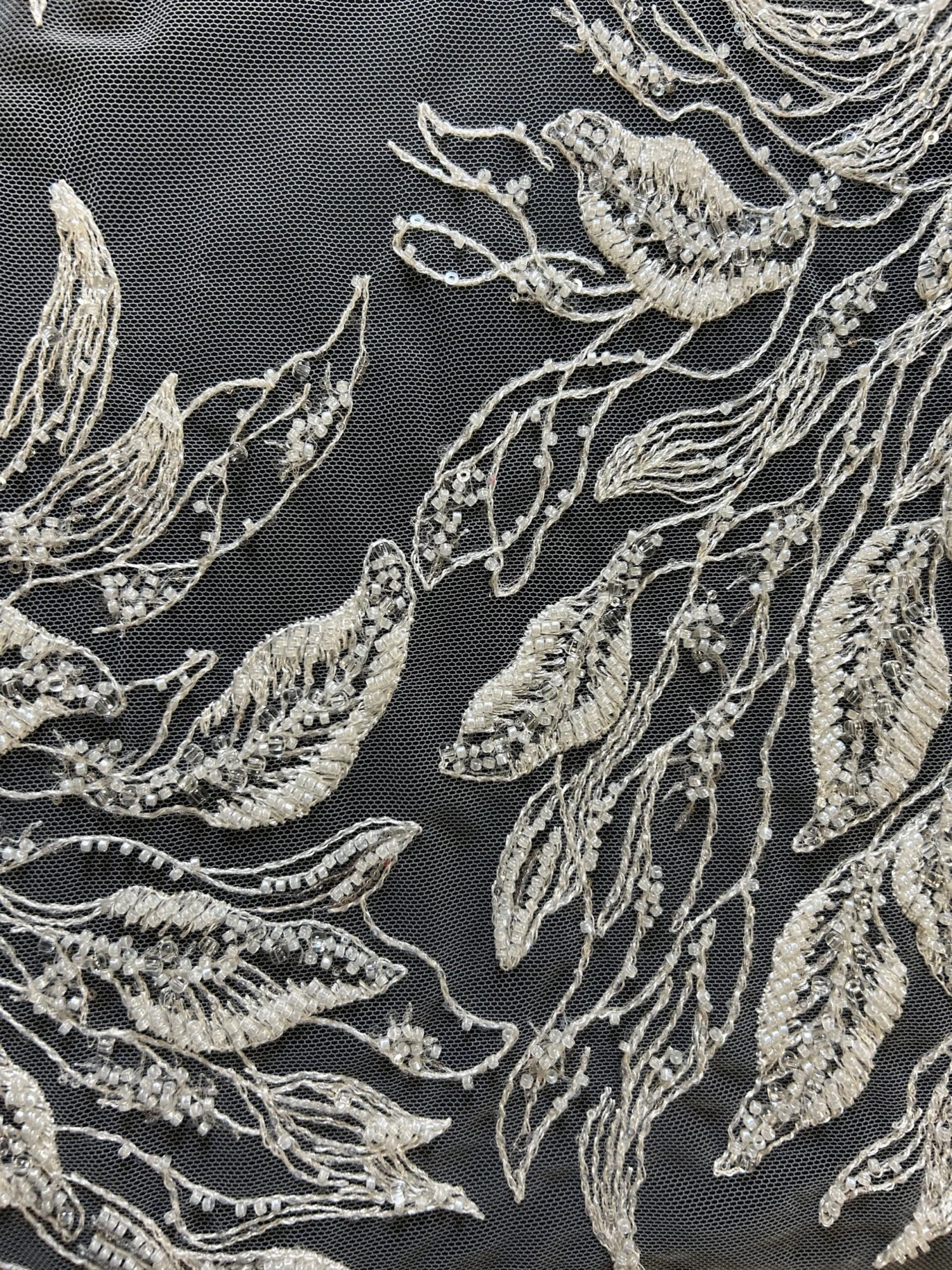 Ivory Beaded Embroidery Lace - Leonella 17 Ivory Beaded Embroidery Lace - Leonella - Image 17