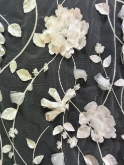 Ivory 3D Floral Lace - Loveleen 29 Ivory 3D Floral Lace - Loveleen -Bridal Fabric Shop Loveleen