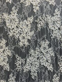 Ivory Corded Lace – Meredith -Bridal Fabric Shop MEREDITH 1