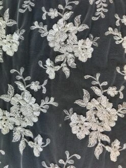 Ivory Beaded Lace - Monica -Bridal Fabric Shop MOnica 1