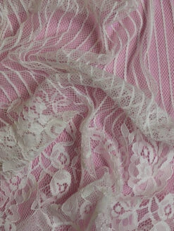 Ivory Raschel Lace - Macey 16 Ivory Raschel Lace - Macey -Bridal Fabric Shop Macey