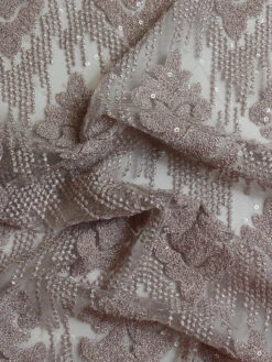 Pink Embroidered Lace – Mara -Bridal Fabric Shop MaraPink