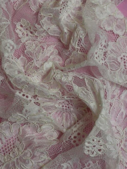 Ivory Corded Lace - Nadia -Bridal Fabric Shop Nadia