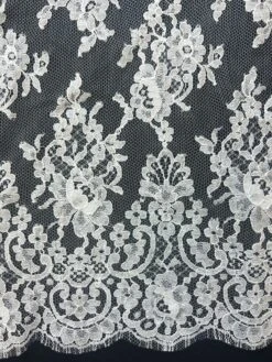 Soft White Chantilly Lace - Natasha -Bridal Fabric Shop Natashawhite